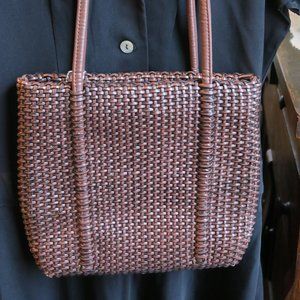 Woven Handbag - Chocolatet